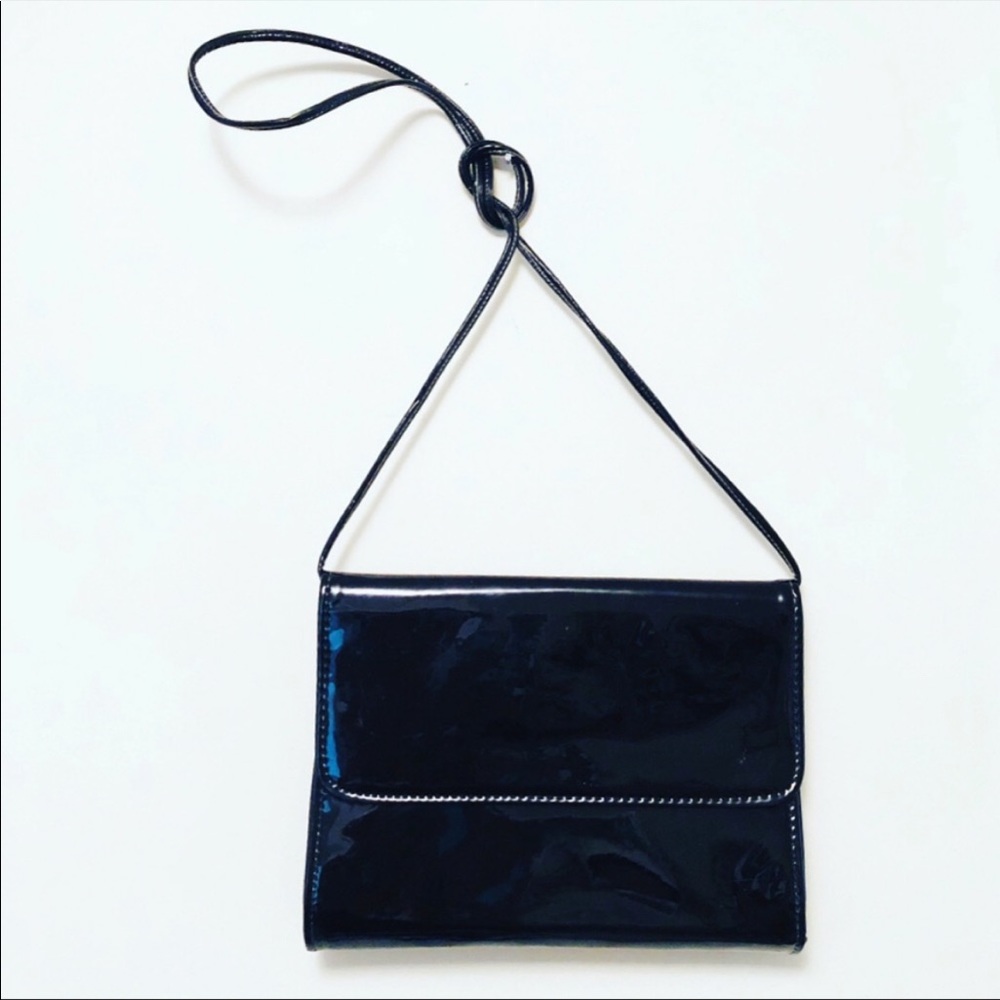 Vintage Faux Leather Envelope Crossbody Bag
